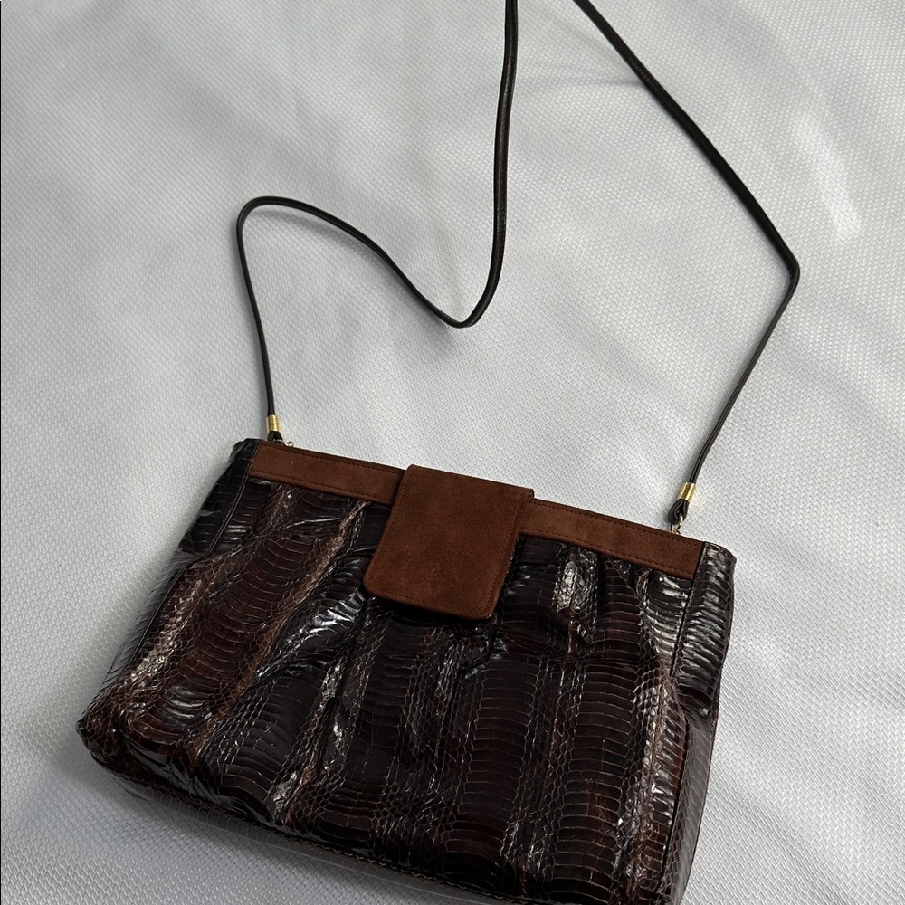 90’s J. Renee snakeskin purse clutch vintage - Picture 2 of 8